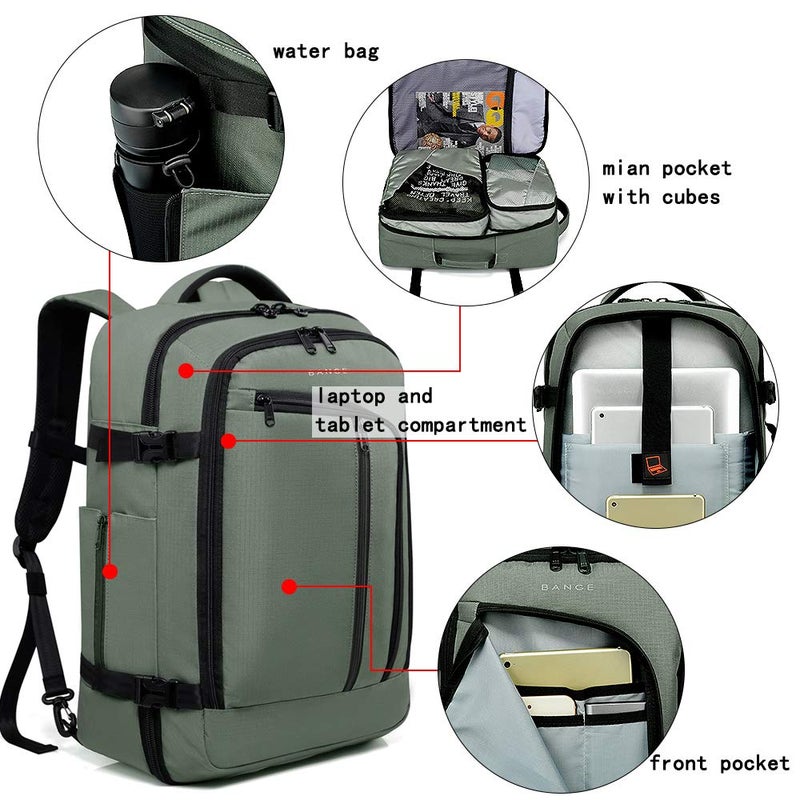 BANGE Carry on Backpack for Men, Airline Approved Duffle Backpack, Waterproof Weekender Daypack for Traveling, Camping and Sports - Image 5